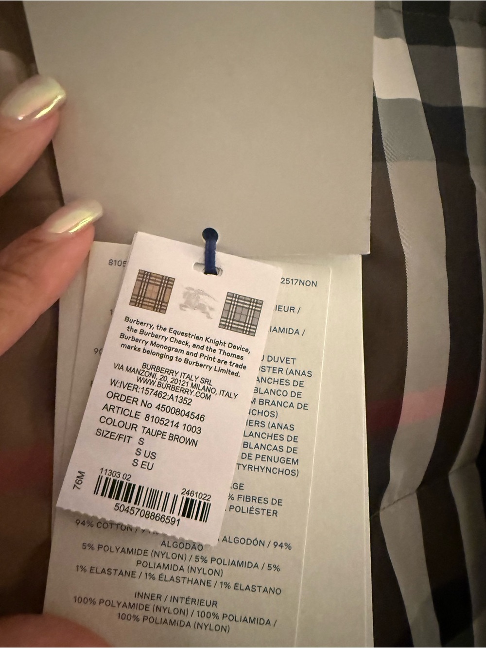 Burberry Brown and Brown Reversible Classic Check Puffer Jacket - Picture 10 of 11